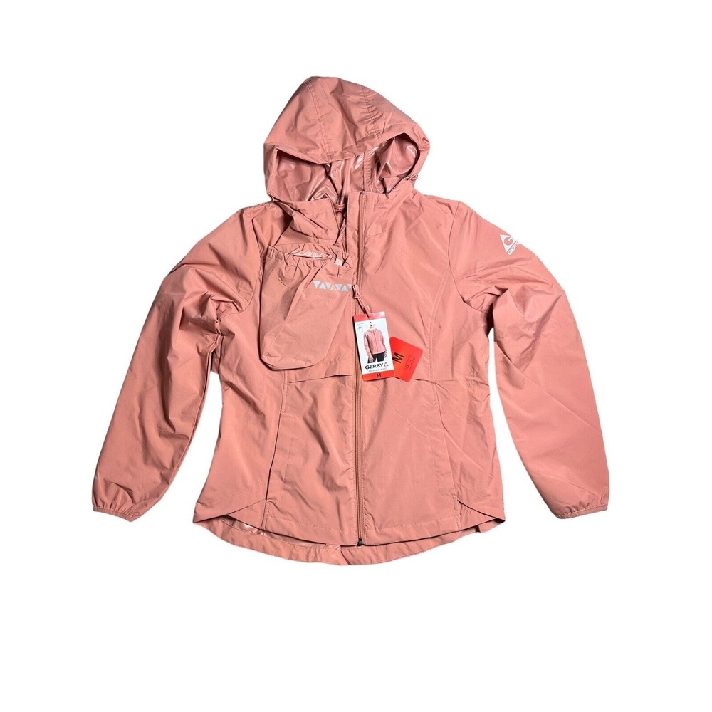 NWT Women's Medium Raincoat With Carry Bag Coral